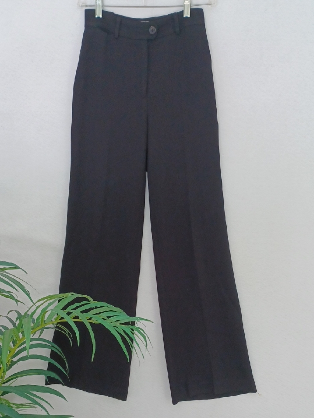 Wilfred Black Wide-Leg Dress Pants